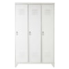 Metal industrial closet in white W 115cm